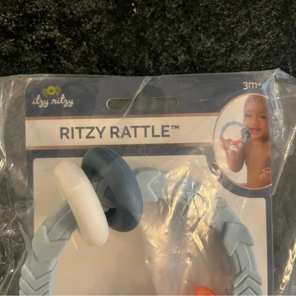 Itzy Ritzy Fox Ritzy Rattle With Teething Rings - Picture 3 of 3